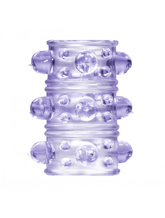 Фиолетовая насадка на пенис Rings Armour - Lola Games - в Домодедово купить с доставкой