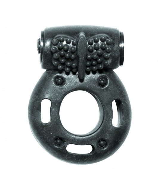 Черное эрекционное кольцо с вибрацией Rings Axle-pin - Lola Games - в Домодедово купить с доставкой