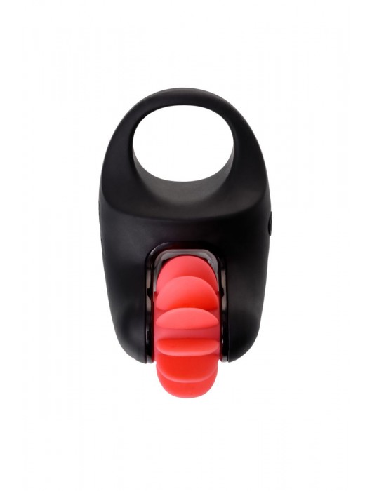 Чёрно-красное эрекционное виброкольцо Erotist - Erotist Adult Toys - в Домодедово купить с доставкой