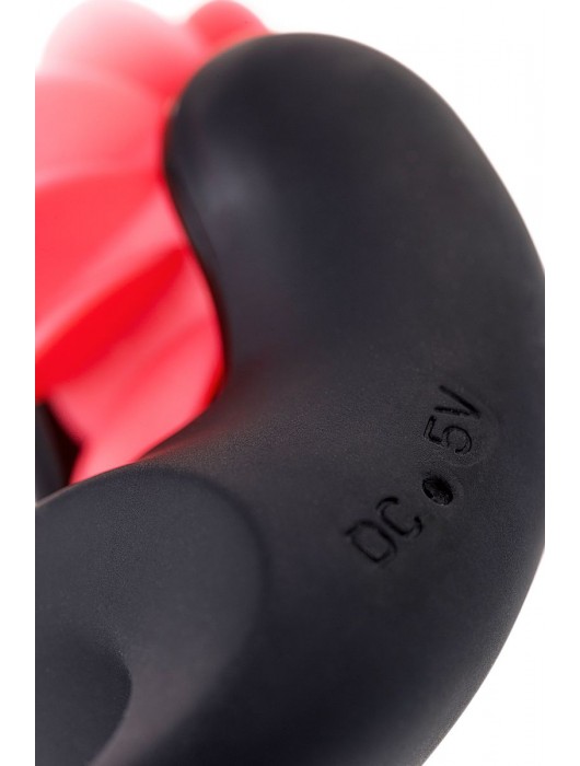 Чёрно-красное эрекционное виброкольцо Erotist - Erotist Adult Toys - в Домодедово купить с доставкой