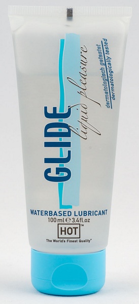 Интимная смазка на водной основе Glide - 100 мл. - HOT - купить с доставкой в Домодедово