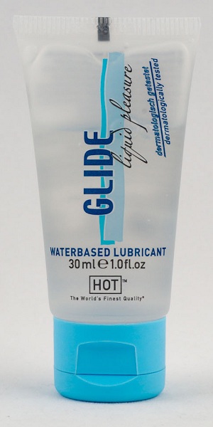 Интимная смазка на водной основе Glide - 30 мл. - HOT - купить с доставкой в Домодедово