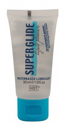 Гель-смазка на водной основе для чувствительной кожи Superglide - 30 мл. - HOT - купить с доставкой в Домодедово
