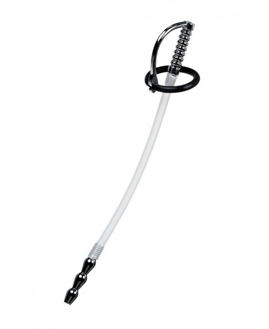 Силиконовый уретральный плаг со сменными фиксирующими кольцами Metal - ToyFa - купить с доставкой в Домодедово