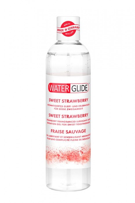 Лубрикант на водной основе с ароматом клубники SWEET STRAWBERRY - 300 мл. - Waterglide - купить с доставкой в Домодедово