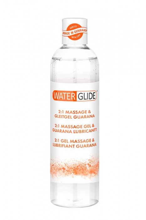 Гель-смазка 2-в-1 MASSAGE   LUBRICANT GUARANA - 300 мл. - Waterglide - купить с доставкой в Домодедово