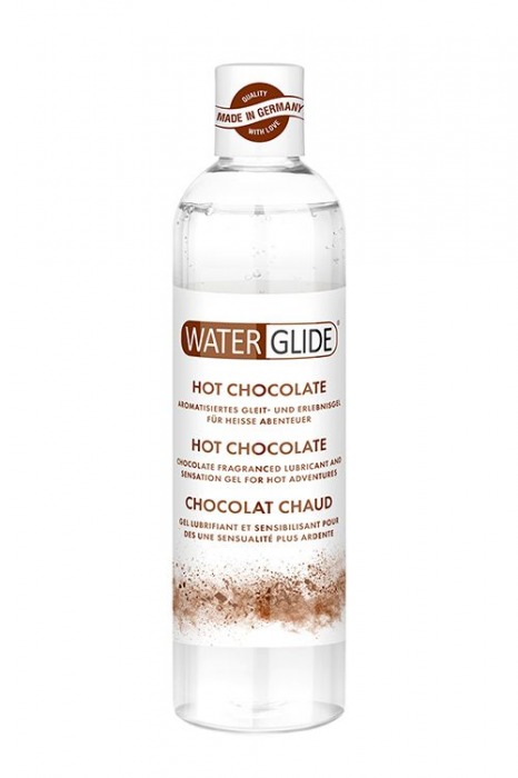 Лубрикант на водной основе с ароматом шоколада HOT CHOCOLATE - 300 мл. - Waterglide - купить с доставкой в Домодедово