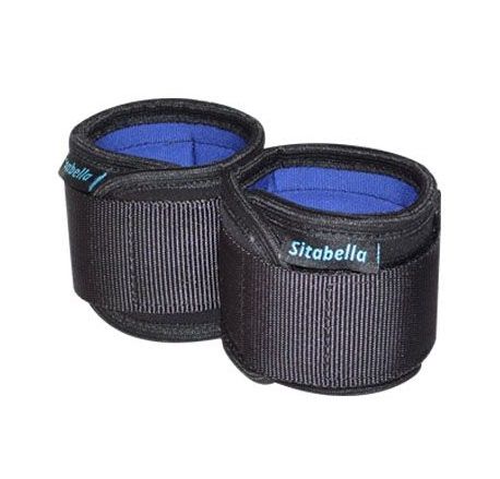 Неопреновые черно-синие наручники - Sitabella - купить с доставкой в Домодедово