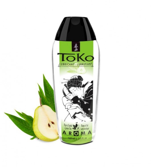 Интимный гель TOKO Pear   Exotic Green Tea с ароматом груши и зеленого чая - 165 мл. - Shunga - купить с доставкой в Домодедово
