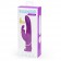 Лиловый вибратор-кролик Curve Rechargeable Rabbit Vibrator - 25,4 см. - Happy Rabbit