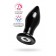 Черная стеклянная вибровтулка - 10,5 см. - Sexus в Домодедово Черная стеклянная вибровтулка - 10,5 см. - Sexus