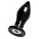 Черная стеклянная вибровтулка - 10,5 см. - Sexus в Домодедово Черная стеклянная вибровтулка - 10,5 см. - Sexus