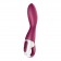 Малиновый вибромассажер для стимуляции G-точки Heated Thrill - 20,6 см. - Satisfyer купить в Домодедово с доставкой в Orgasmix.ru Малиновый вибромассажер для стимуляции G-точки Heated Thrill - 20,6 см. - Satisfyer