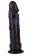 Крупный чёрный фаллоимитатор без мошонки - 20,5 см. - LOVETOY (А-Полимер) купить с доставкой в интернет-магазине Orgasmix в Домодедово Крупный чёрный фаллоимитатор без мошонки - 20,5 см. - LOVETOY (А-Полимер)