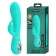 Бирюзовый вибратор-кролик с рёбрышками Prescott - 20 см. - Baile купить в Домодедово с доставкой в Orgasmix.ru Бирюзовый вибратор-кролик с рёбрышками Prescott - 20 см. - Baile