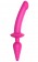 Ярко-розовый двусторонний фаллоимитатор Switch Plug-In Semi-Realistic Size L - Strap-on-me купить с доставкой в интернет-магазине Orgasmix в Домодедово Ярко-розовый двусторонний фаллоимитатор Switch Plug-In Semi-Realistic Size L - Strap-on-me